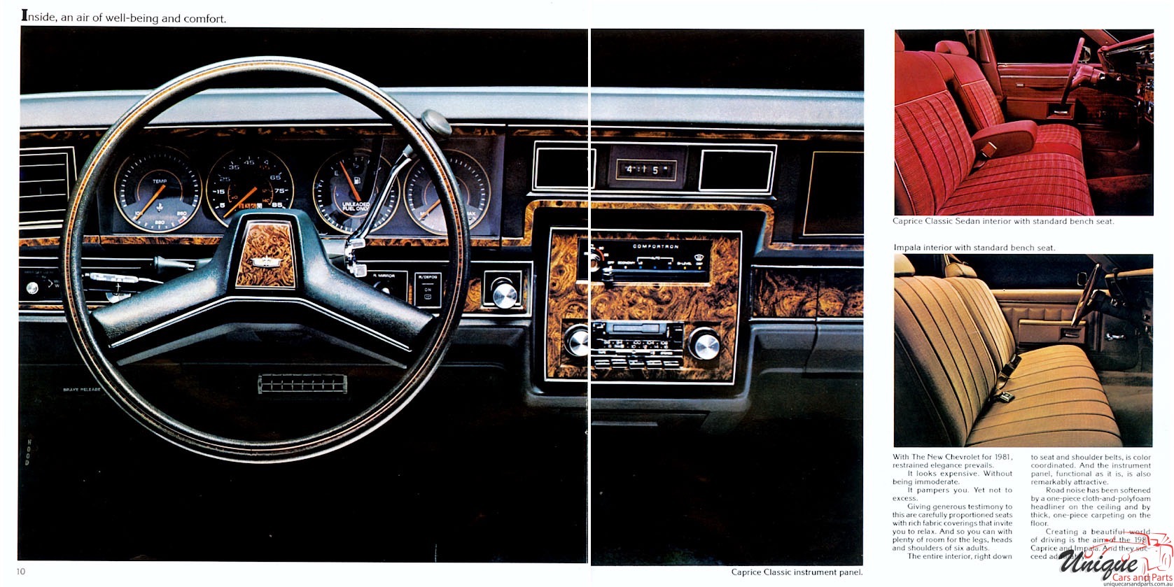 1981 Chevrolet Caprice Impala Brochure Page 5